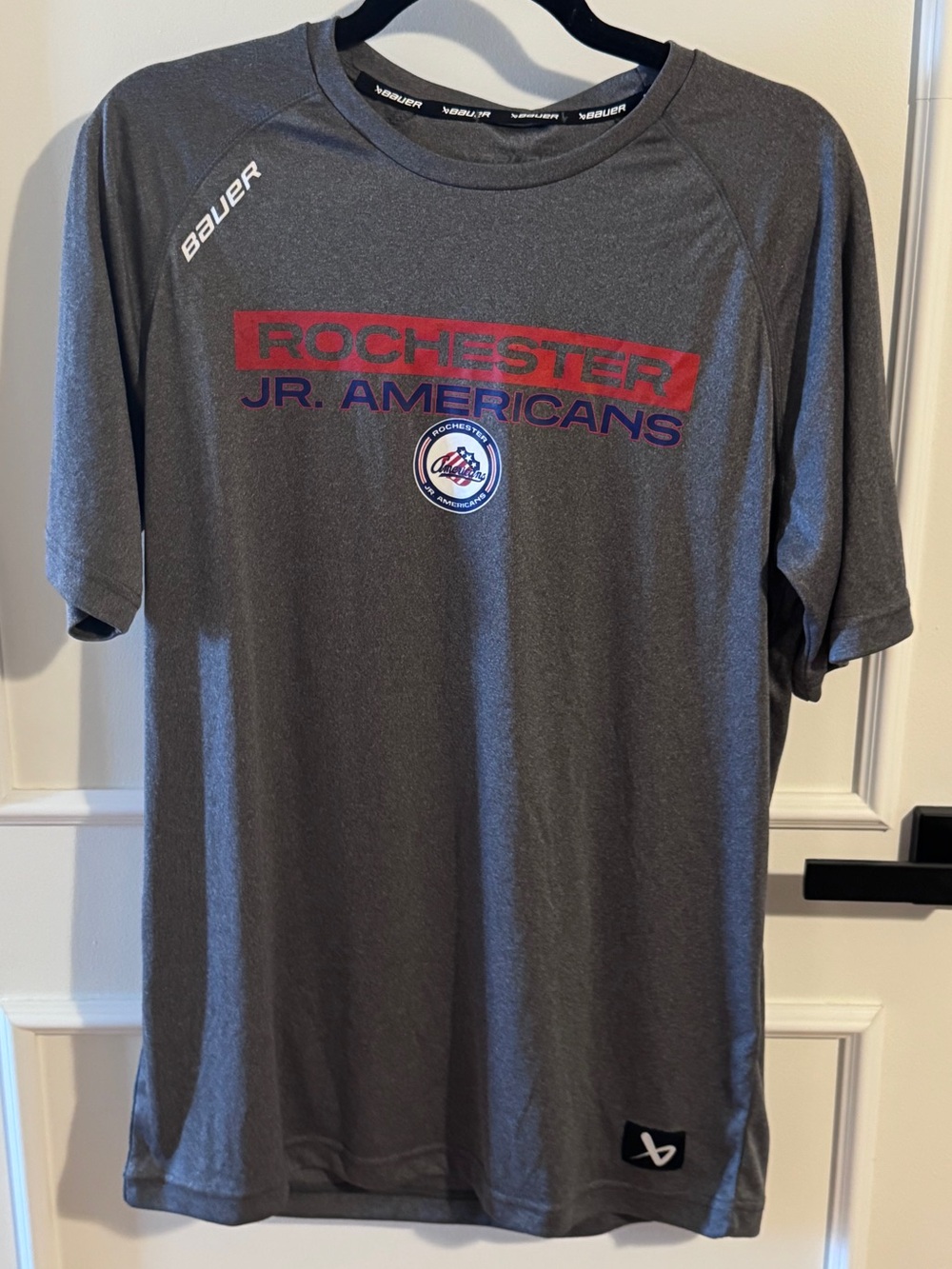 Bauer Gray Rochester Jr. Americans Graphic Short Sleeve Tee